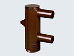 Aislador eléctrico <small>(Aislador de alta tensión tipo tubo)</small>